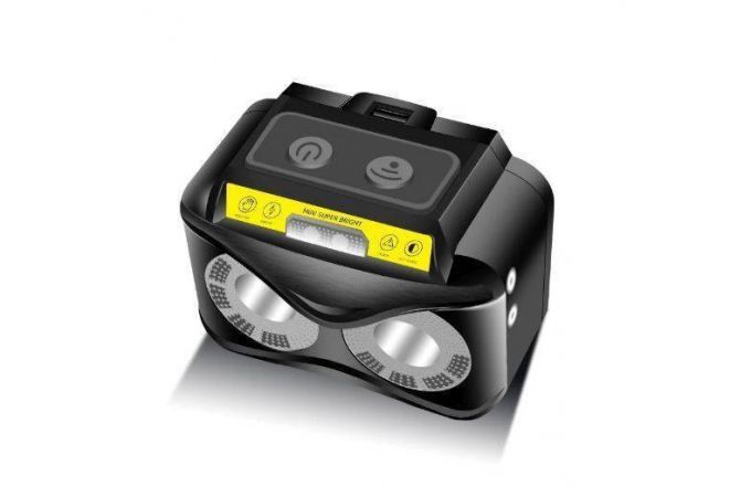 Фонарь налобный Патриот PT-FLG33 (3L, аккум, дат.движ)