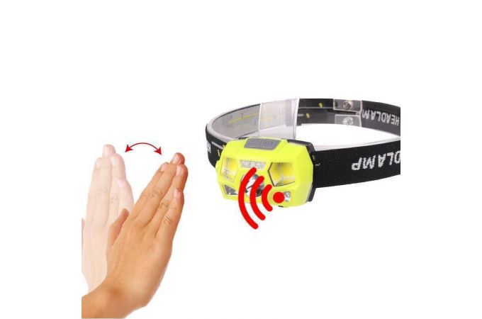 Фонарь налобный Патриот PT-FLG34 (3L, аккум, дат.движ)