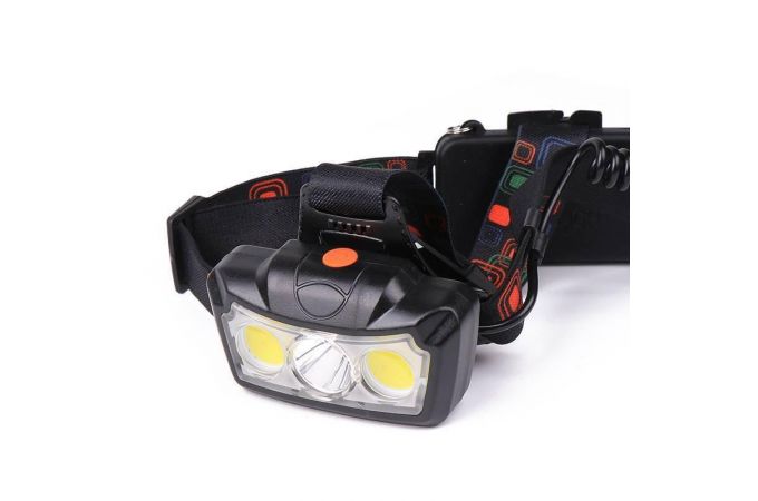 Фонарь налобный Патриот PT-FLG36 (3L, аккум, 2*18650)