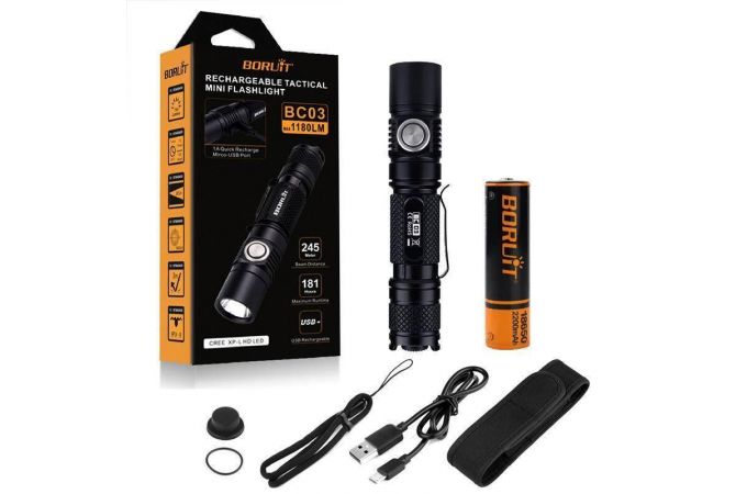 Фонарь ручной BORUIT BC03