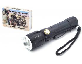 Фонарь ручной Патриот PT-FLR06 (1L, 18650.,ZOOM)