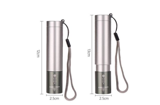 Фонарь ручной Следопыт ST-FLR07 ЧЕРНЫЙ (аккум, ZOOM)