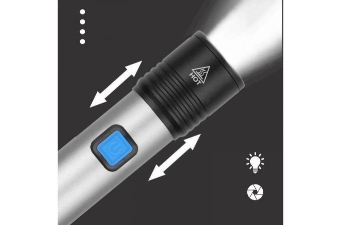 Фонарь ручной Следопыт ST-FLR11 (аккум, ZOOM)