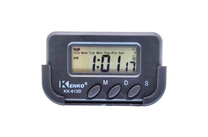 Часы автомобильные электронные Kenko 613D с будильником