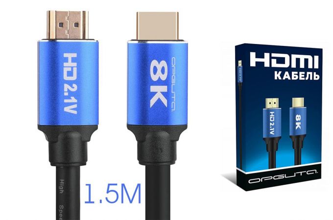 Кабель HDMI-HDMI 1.5м Орбита OT-AVW47 (v2.1) 8K (---)