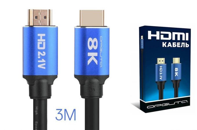 Кабель HDMI-HDMI 3м Орбита OT-AVW47 (v2.1) 8K (---)