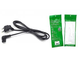 Кабель питания сетевой Орбита OT-ELS07 Черный угловой (С7/2.5А) 1,5м (1/24-1)