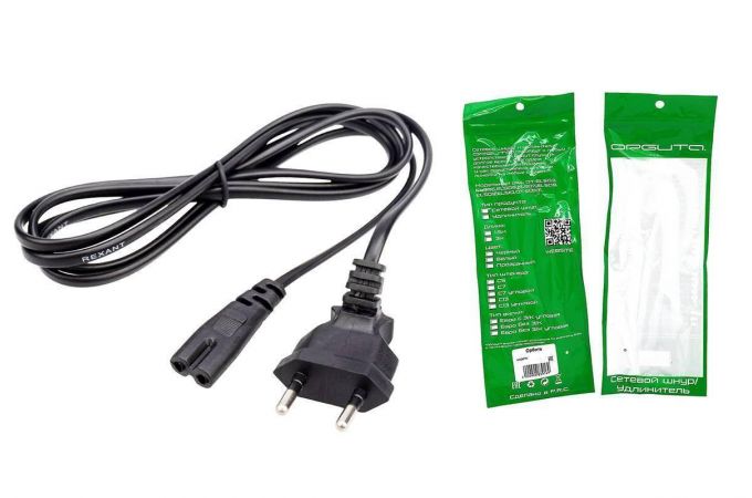 Кабель питания сетевой Орбита OT-ELS09 Черный (С7/2.5А) 1,5м (1/113-2)