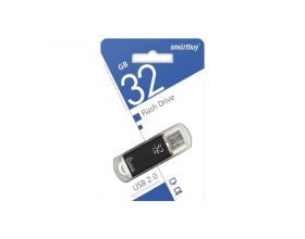Флешка USB 2.0 Smartbuy 32GB V-Cut Black (SB32GBVC-K)