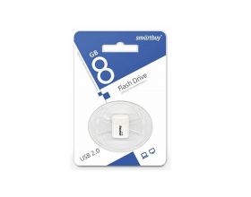 Флешка USB 2.0 Smartbuy 8 GB LARA White (SB8GBLara-W)