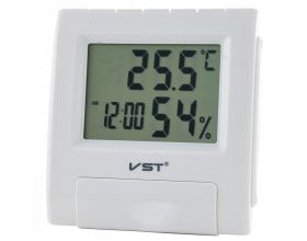 Часы настольные VST 7090S (температура, влажность) (белый)