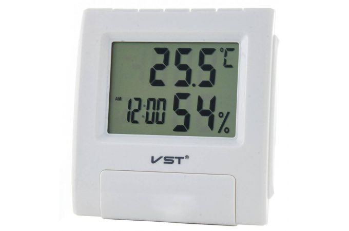 Часы настольные VST 7090S (температура, влажность) (белый)