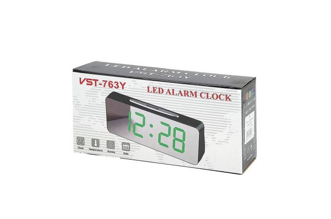 Часы настольные VST 763Y-4 без блока (зеленый)