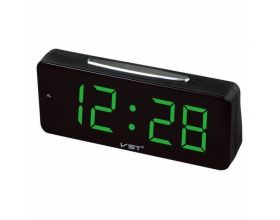 Часы настольные VST 763T-4 (говорящие) (зеленый)