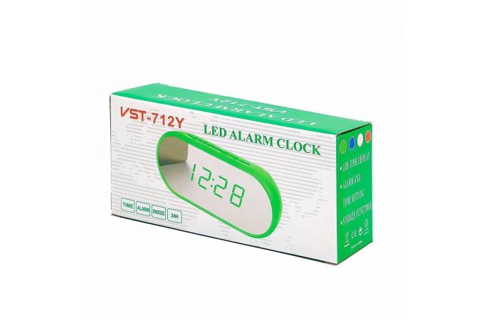 Часы настольные VST 712Y-6 (без блока) (белый)