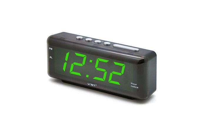 Часы настольные VST 762T-2 (говорящие) (зеленый)