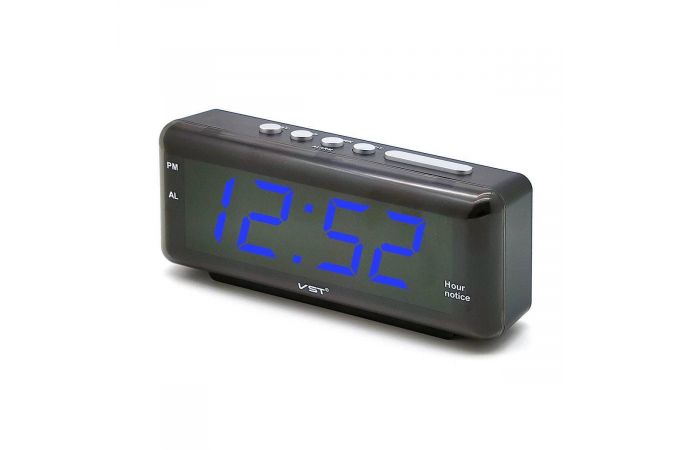 Часы настольные VST 762T-5 (говорящие) (синий)