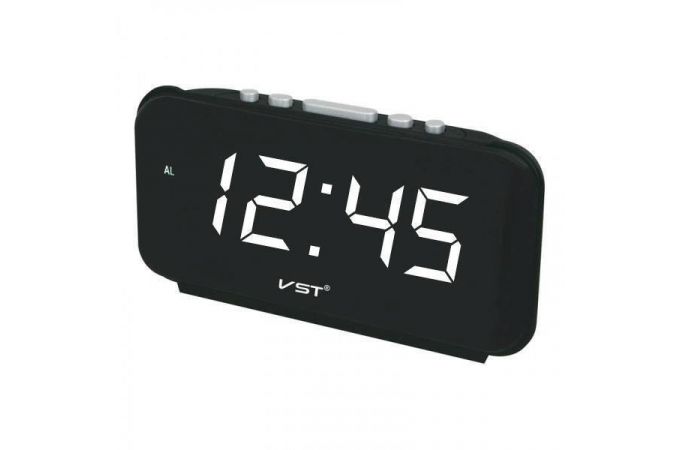 Часы настольные VST 806T-6 (говорящие) (белый)