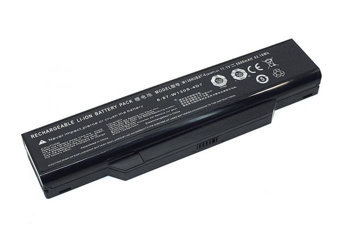 Аккумуляторная батарея W130HUBAT-6 для ноутбукa Clevo w130ev 11.1V 5600mah ORG