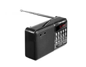 Радиоприемник Perfeo PALM FM 87.5-108МГц цифровой MP3/ питание USB или 18650/ черный (i90-BK)