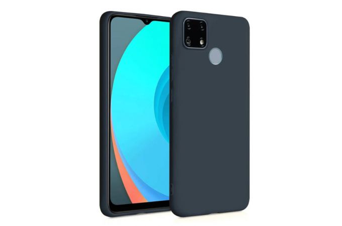 Чехол для Realme C25 тонкий (черный)