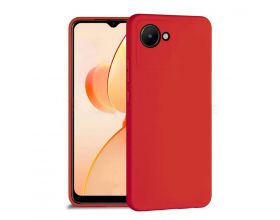 Чехол для Realme C30 тонкий (красный)