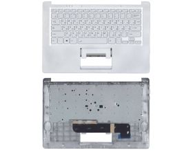 Клавиатура для ноутбука Haier A1400EM A1410EM топкейс серебристый