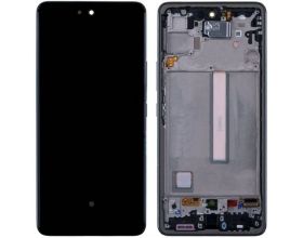 Дисплей для Samsung A536E Galaxy A53 Gold в сборе с тачскрином + рамка 100%