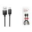 Кабель USB - USB Type-C Borofone BX120 Placer зарядный дата кабель Type-C черный