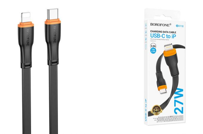 Кабель USB Type-C - Lightning BX118 Esplendido (черный)