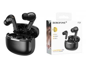 Наушники вакуумные беспроводные BOROFONE FQ9 Peaceful (черный)