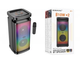 Портативная беспроводная колонка BOROFONE BP25 Vida BT с микрофоном (черный)