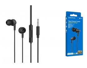 Наушники вакуумные проводные BOROFONE BM49 Player universal earphones (черный)