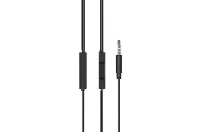 Наушники вакуумные проводные BOROFONE BM49 Player universal earphones (черный)
