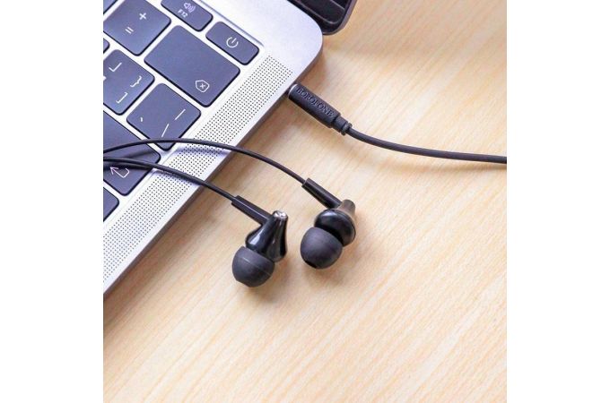Наушники вакуумные проводные BOROFONE BM49 Player universal earphones (черный)