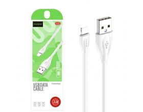 Кабель USB - Lightning MAIMi X02, 3.3A (белый) 1м