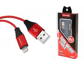 Кабель USB - Lightning MAIMi MX22, 3A (красный) 1м
