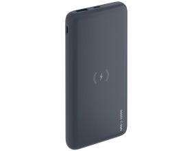 Универсальный дополнительный аккумулятор Power Bank Deppa (33552) NRG Qi (10000 mAh) (серый)