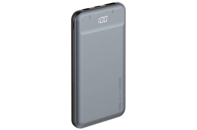 Универсальный дополнительный аккумулятор Power Bank Deppa (33557) NRG Alum LCD (серый)