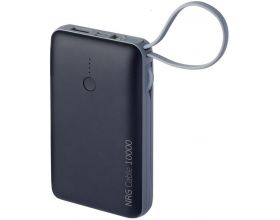 Универсальный дополнительный аккумулятор Power Bank Deppa (33561) NRG Cable 4 в 1 (10000 mAh) (черный)