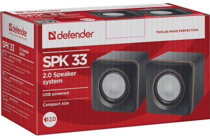 Акустическая система 2.0 Defender SPK-33 (черный)