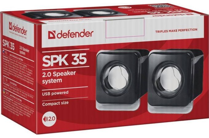 Акустическая система 2.0 Defender SPK-35 (черный)