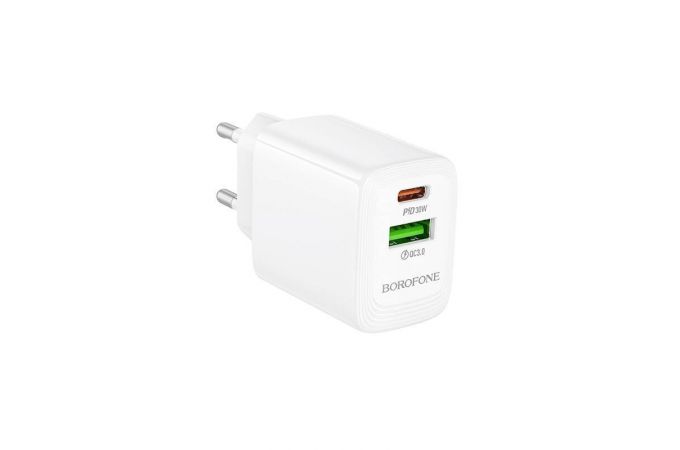 Сетевое зарядное устройство USB-C BOROFONE BN29 PD30W QC3.0 (белый)
