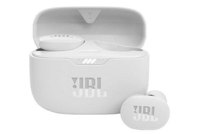 Наушники вакуумные беспроводные JBL Tune 130NC TWS Bluetooth (белый)