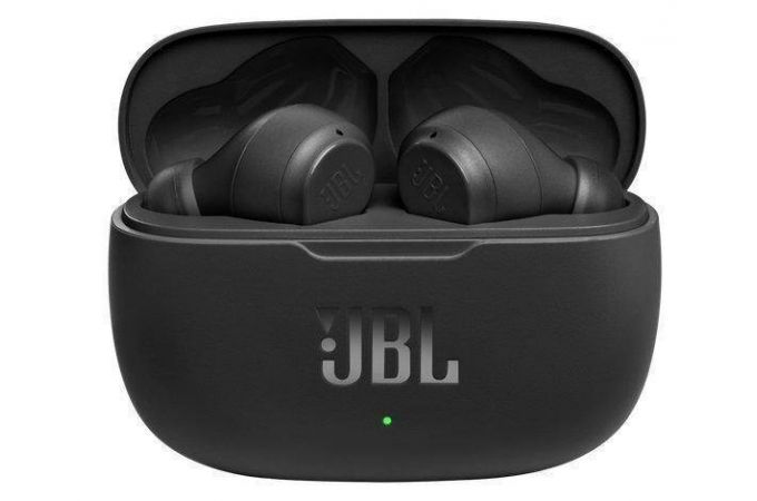 Наушники вакуумные беспроводные JBL Wave 200 TWS Bluetooth (черный)