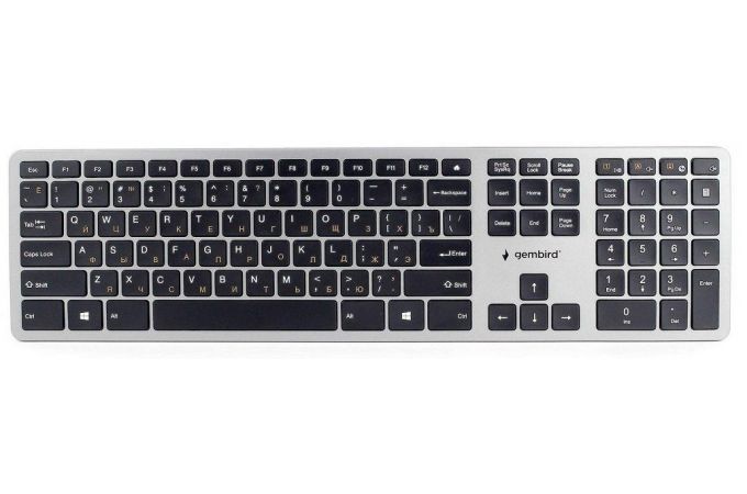 Клавиатура беспроводная мультимедийная Gembird KBW-3 (черный)