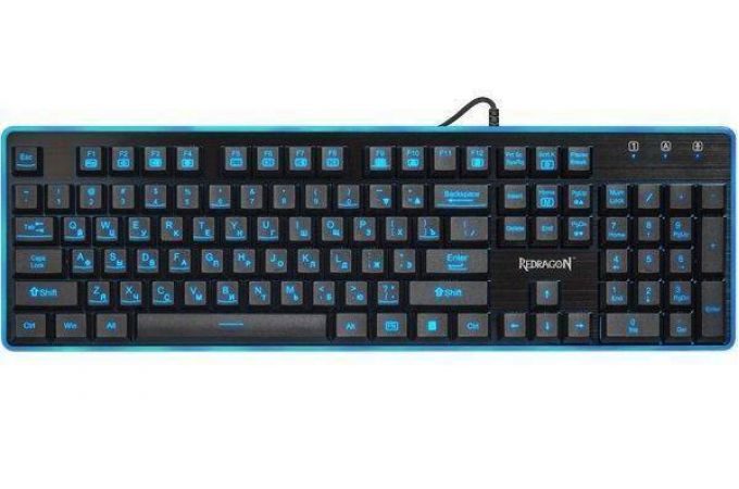 Клавиатура игровая проводная Redragon Dyaus RU (черный)