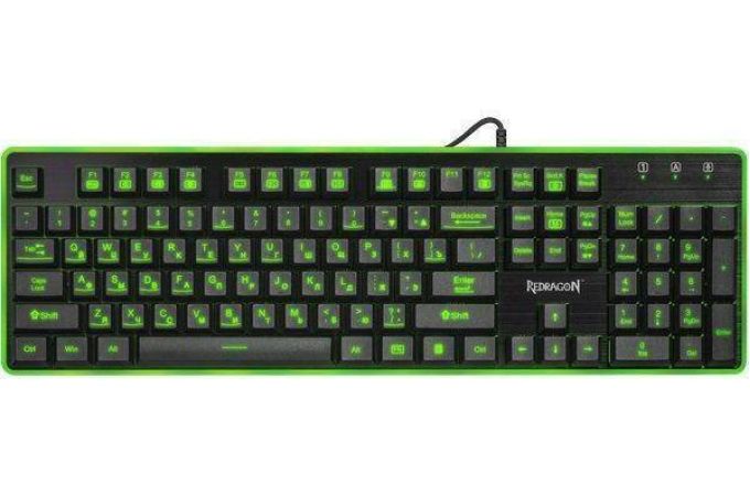Клавиатура игровая проводная Redragon Dyaus RU (черный)