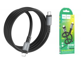 Кабель USB Type-C - Lightning HOCO X85 PD20W (черный) 1м