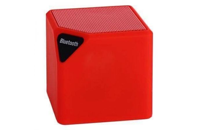 Портативная беспроводная колонка MiniX3 в обрезиненном корпусе (красный, поврежд. упаковка)